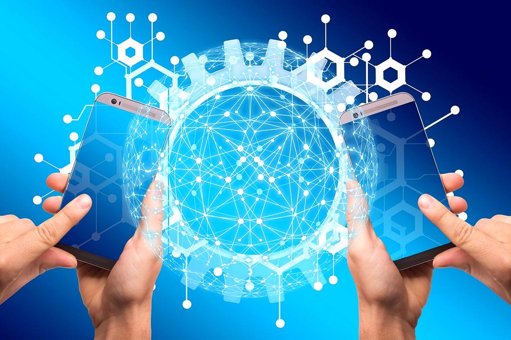 Distributed blockchain network with interconnected nodes and cryptographic verification